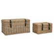 Argento Greywash Rattan Storage Basket - Set of 2