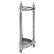 Arris Silver Polished Metal Semi Circle Umbrella Stand