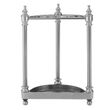 Arris Silver Polished Metal Semi Circle Umbrella Stand