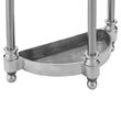 Arris Silver Polished Metal Semi Circle Umbrella Stand