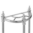 Arris Silver Polished Metal Semi Circle Umbrella Stand