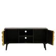 Arti Black Mango Wood 2 Door TV Unit