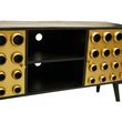 Arti Black Mango Wood 2 Door TV Unit
