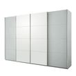 Rauch Syncrono 316cm 4 Door Sliding Wardrobe - Silk Grey and Alpine White