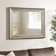 Tokyo Pewter Rectangular Small Wall Mirror - 65cm x 85cm