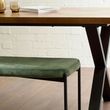 Leonie Green Fabric Dining Bench