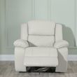 Bentley Cream Leather Recliner Armchair