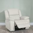 Bentley Cream Leather Recliner Armchair
