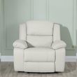 Bentley Cream Leather Recliner Armchair