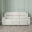 Bentley Cream Leather 3 Seater Recliner Sofa