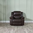 Bentley Brown Leather Recliner Armchair