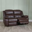 Bentley Brown Leather 2 Seater Recliner Sofa