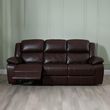 Bentley Brown Leather Recliner Sofa Set
