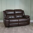 Bentley Brown Leather Recliner Sofa Set
