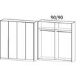 Rauch Texas 181cm 4 Door Wardrobe - Alpine White