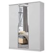 Rauch Texas 136cm 3 Door Wardrobe with Mirror - Alpine White