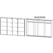 Rauch Syncrono 316cm 4 Door Sliding Wardrobe - Silk Grey and White High Gloss
