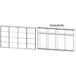 Rauch Syncrono 361cm 4 Door Sliding Wardrobe - Alpine White and Grey High Gloss