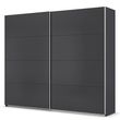 Rauch Quadra 271cm 2 Door Sliding Wardrobe - Metallic Dark Grey