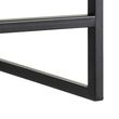 Seaford Oak and Black Metal Wall Mounted Clothes Rack