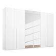 Rauch Purisma 301cm 6 Door Wardrobe with Mirror - Alpine White