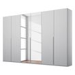 Rauch Purisma 301cm 6 Door Wardrobe with Mirror - Silk Grey