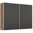 Rauch Beluga Extra 271cm 2 Door Sliding Wardrobe - Artisan Oak and Graphite