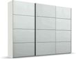 Rauch Beluga Extra 316cm 3 Door Sliding Wardrobe - Alpine White and Silk Grey