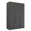 Rauch Purisma 151cm 3 Door Wardrobe with Drawer - Graphite
