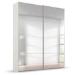 Rauch Beluga Extra 137cm 2 Door Sliding Mirrored Wardrobe - Alpine White