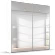 Rauch Beluga Extra 181cm 2 Door Sliding Mirrored Wardrobe - Alpine White