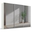 Rauch Beluga Extra 316cm 3 Door Sliding Mirrored Wardrobe - Alpine White