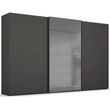 Rauch Beluga Extra 406cm 3 Door Sliding Wardrobe with Grey Mirror - Graphite