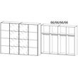 Rauch Beluga Extra 271cm 4 Door Sliding Wardrobe with Grey Mirror - Alpine White