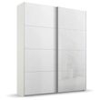 Rauch Beluga Extra 137cm 2 Door Sliding Wardrobe - White High Gloss and Alpine White Front