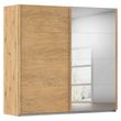 Rauch Malva 271cm 2 Door Sliding Wardrobe with Mirror - Artisan Oak