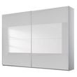 Rauch Miramar Type-4 271cm 2 Door Sliding Wardrobe - Silk Grey and Silk Grey Glass
