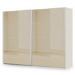 Rauch Miramar Type-3 271cm 2 Door Sliding Wardrobe - Champagne and Champagne Glass