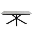 Heaven Grey Ceramic 8-10 Seater Extending Dining Table with Star Legs - 200cm-240cm