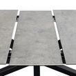 Heaven Grey Ceramic 8-10 Seater Extending Dining Table with Star Legs - 200cm-240cm