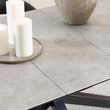 Heaven Grey Ceramic 8-10 Seater Extending Dining Table with Star Legs - 200cm-240cm