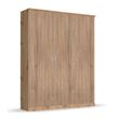 Rauch Celle Matt 136cm 3 Door Wardrobe - Artisan Oak and Sonoma Oak