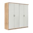 Rauch Celle Matt 181cm 4 Door Wardrobe - Sonoma Oak and Alpine White