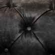 Hoxton Chesterfield  Dark Grey Leather 3 Seater Sofa