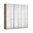 Rauch Kulmbach 203cm 3 Door Mirrored Sliding Wardrobe - Artisan Oak