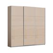 Rauch Kulmbach 203cm 3 Door Sliding Wardrobe - Champagne and Champagne Glass