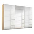 Rauch Kulmbach 271cm 3 Door Mirrored Sliding Wardrobe - Sonoma Oak