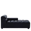 King Distressed Slate Grey Leather Modular Chaise - RHF