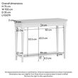 Cromwell Grey Painted Console Table