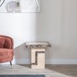 Venice Cream Marble Square Side Table